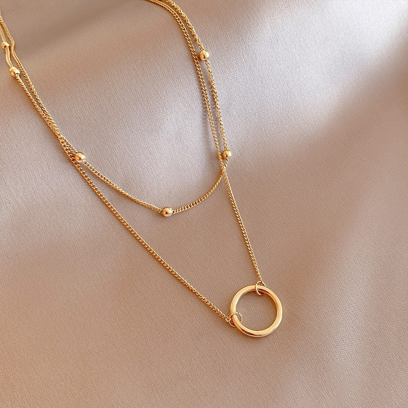 Duet Circle Necklace