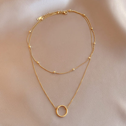 Duet Circle Necklace