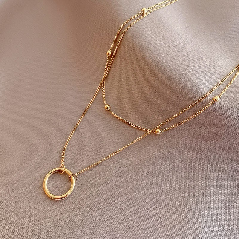 Duet Circle Necklace