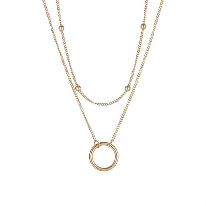 Duet Circle Necklace
