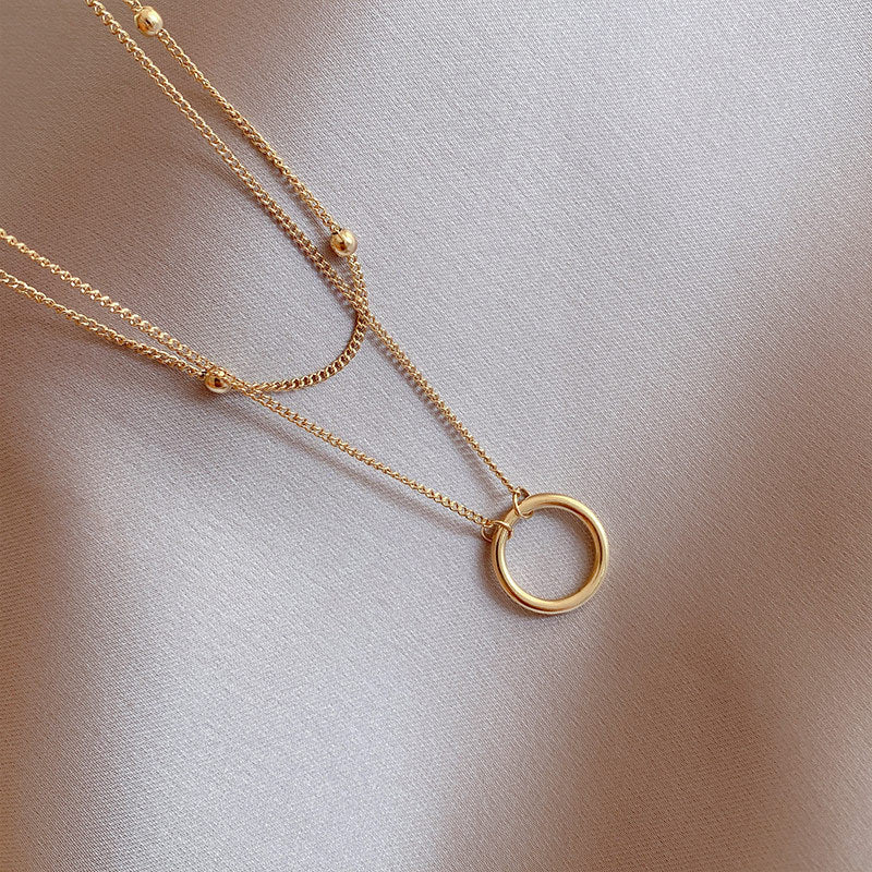 Duet Circle Necklace