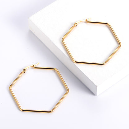 Modern Hexagon Hoops