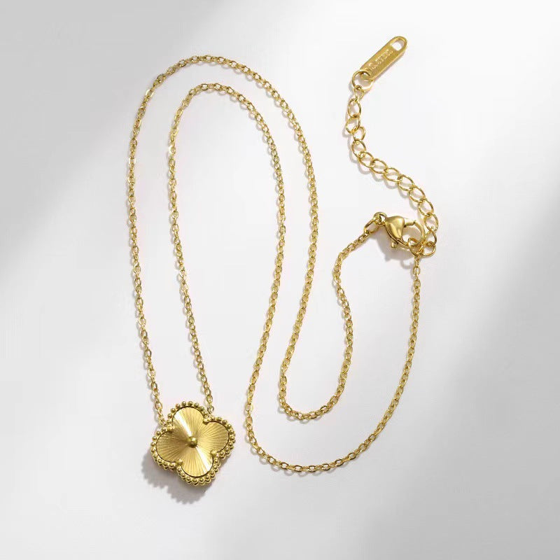Gold Clover Jewellery Set