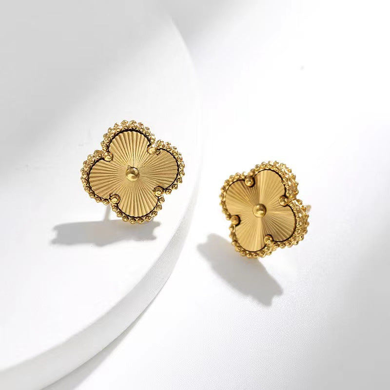 Gold Clover Jewellery Set