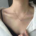 Gold Plated Diamond Charm Necklace