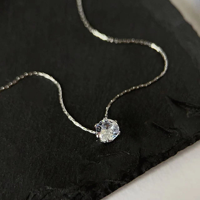 Gold Plated Diamond Charm Necklace