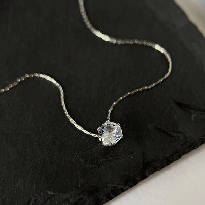 Gold Plated Diamond Charm Necklace