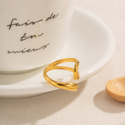 Fluid Gold duo ring