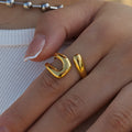 Fluid Gold duo ring