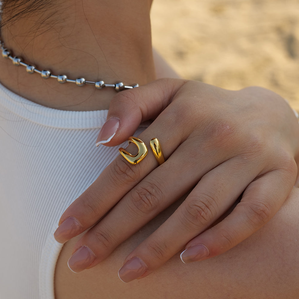 Fluid Gold duo ring