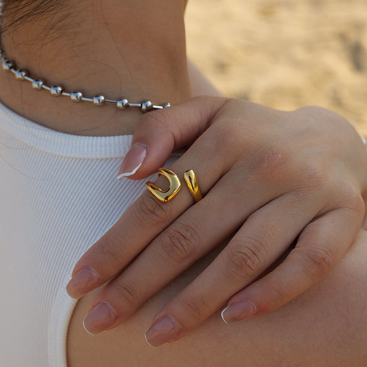 Fluid Gold duo ring