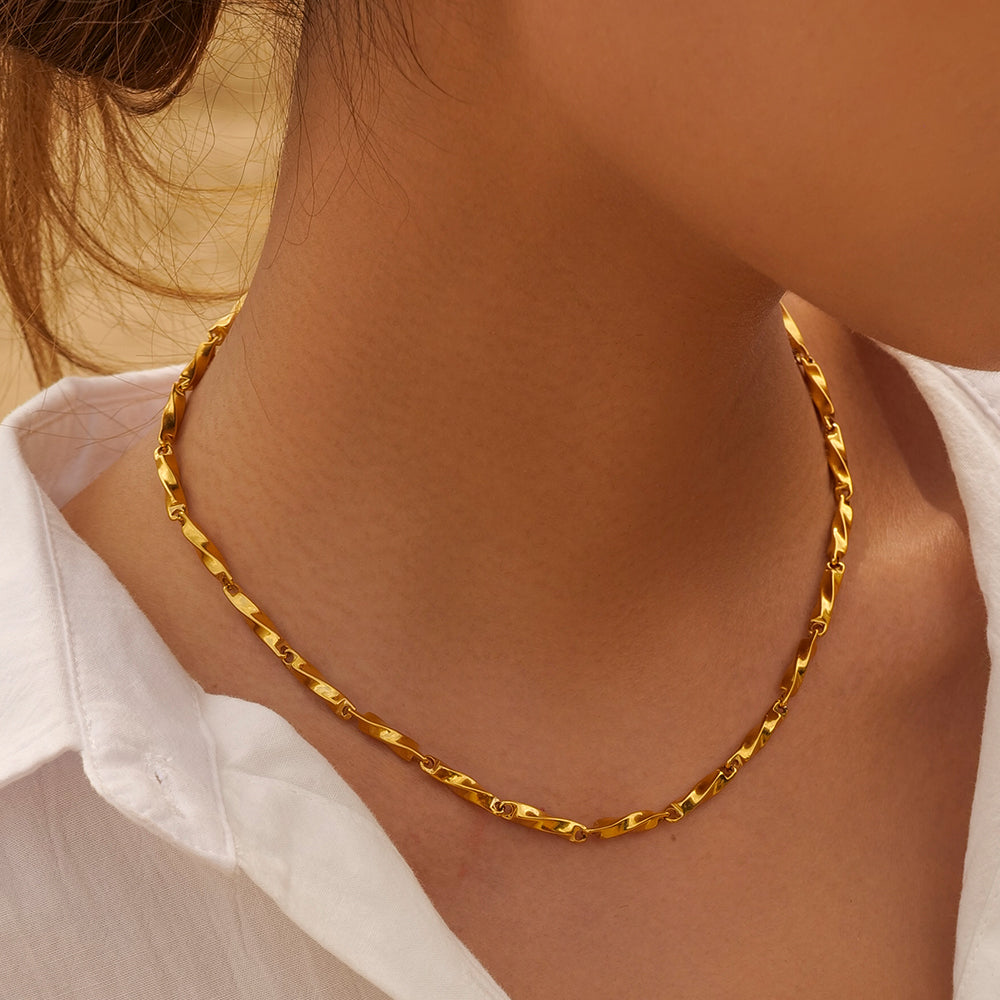 Gold plated retro chain