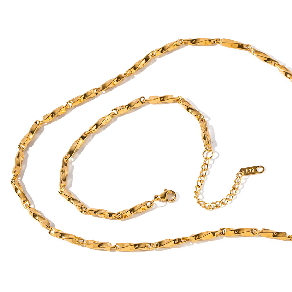 Gold plated retro chain