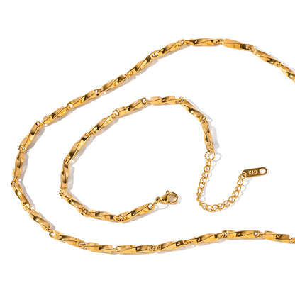 Gold plated retro chain