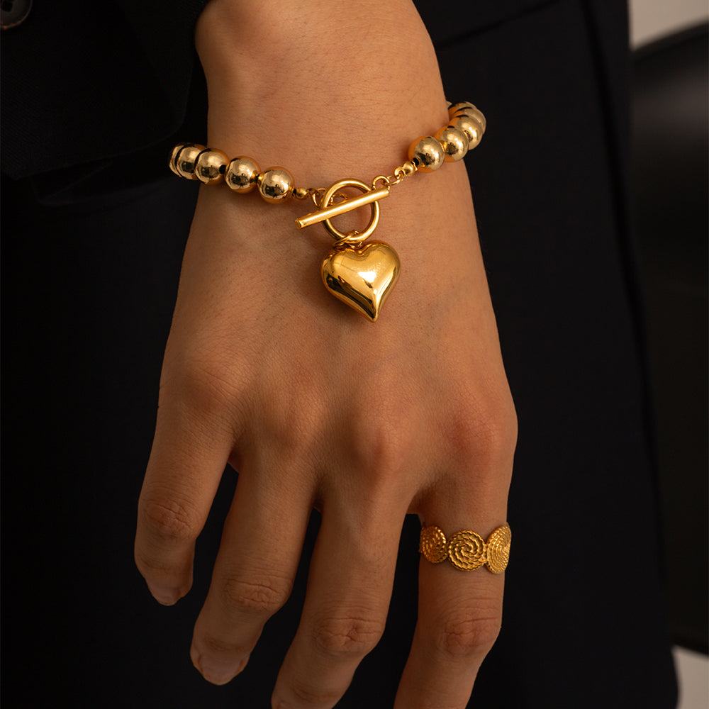 Heart Beads Bracelet