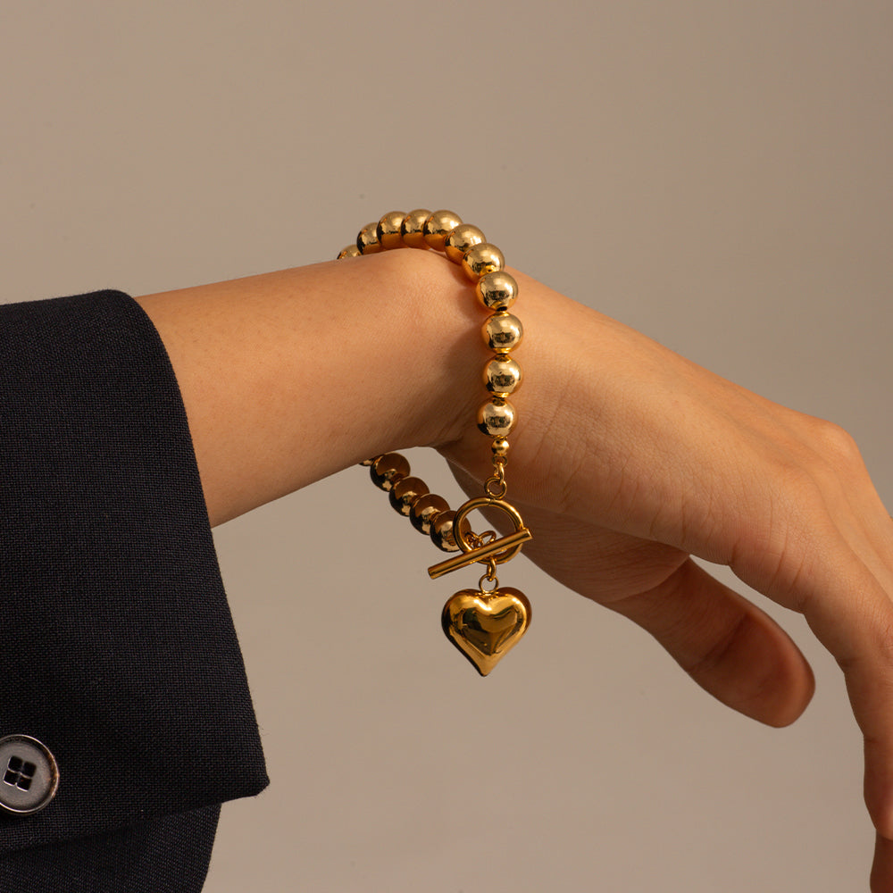 Heart Beads Bracelet