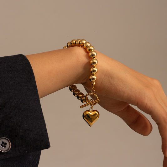 Heart Beads Bracelet