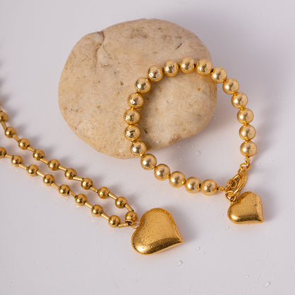 Heart beads necklace