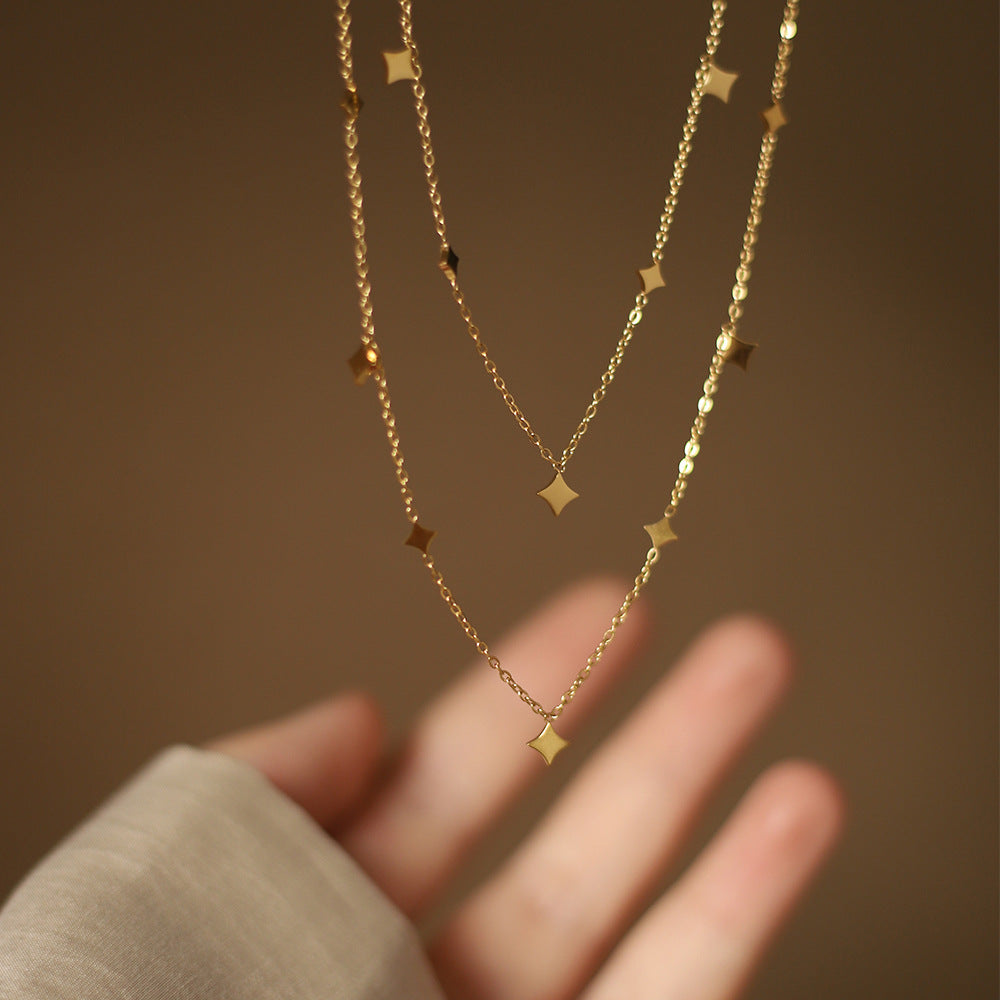 Gold Plated Petite Blossom Necklace