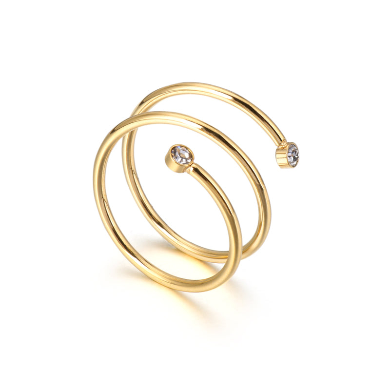 Zircon Swirl Ring