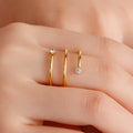 Zircon Swirl Ring