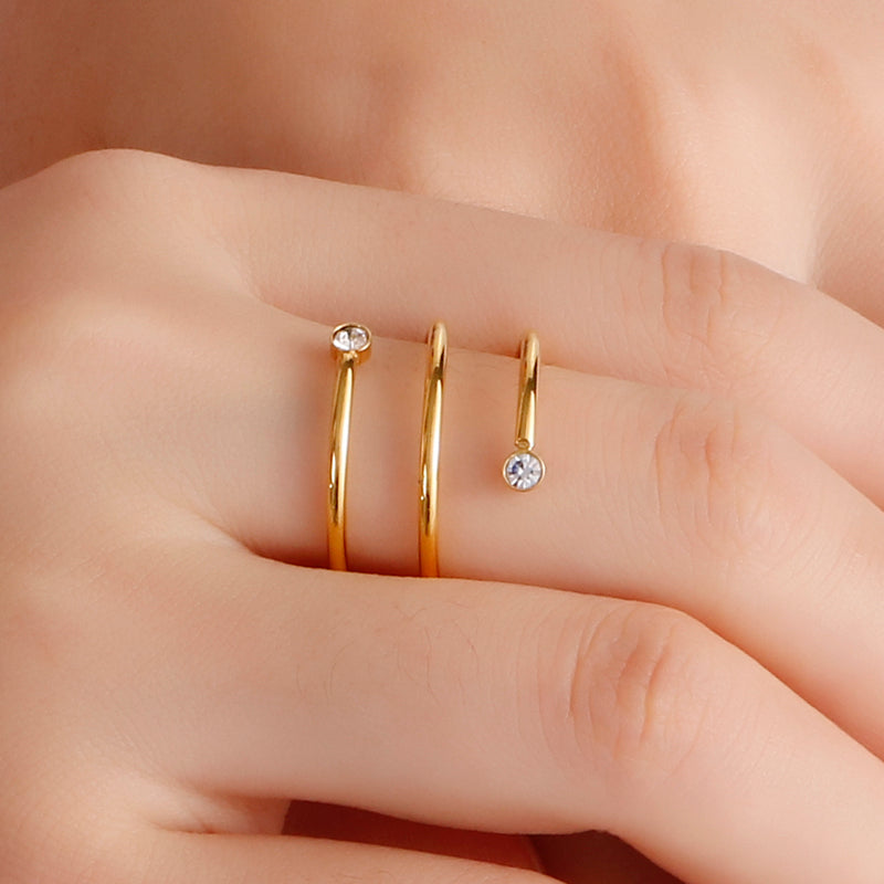 Zircon Swirl Ring