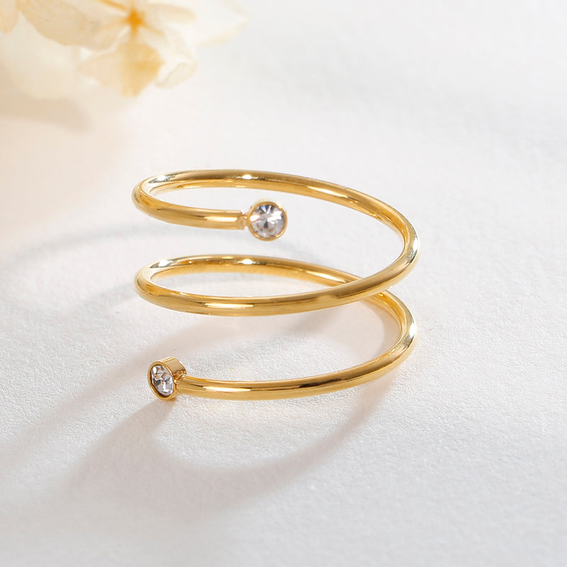 Zircon Swirl Ring