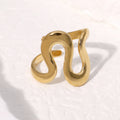 Golden Wave Ring