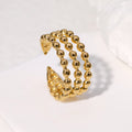 Celeste Beaded Gold Ring