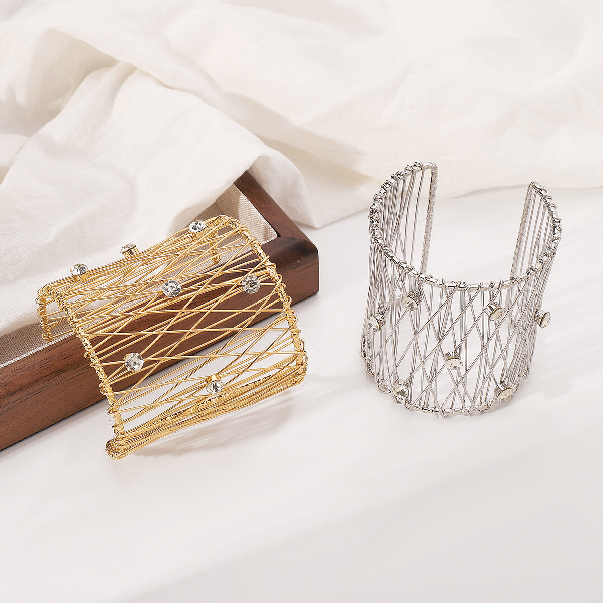 The Golden Cage Cutout Cuff