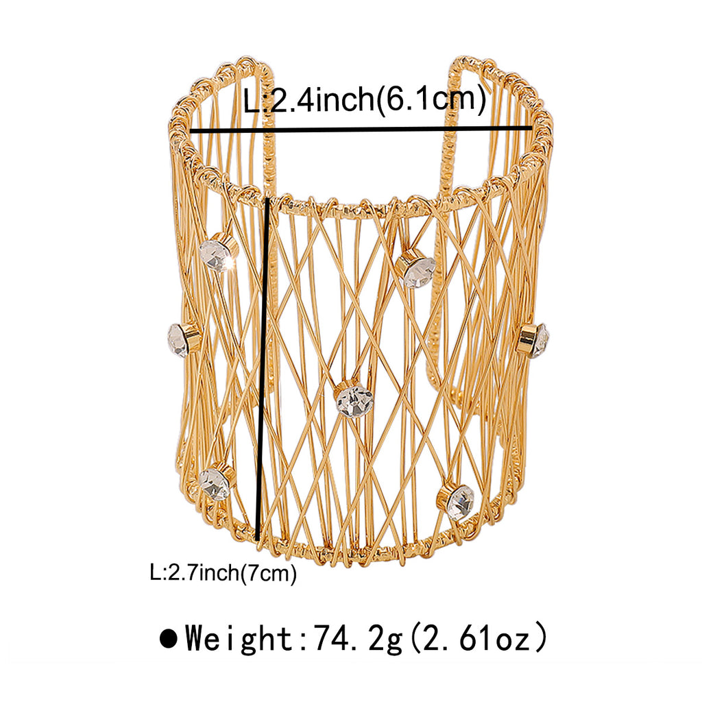 The Golden Cage Cutout Cuff