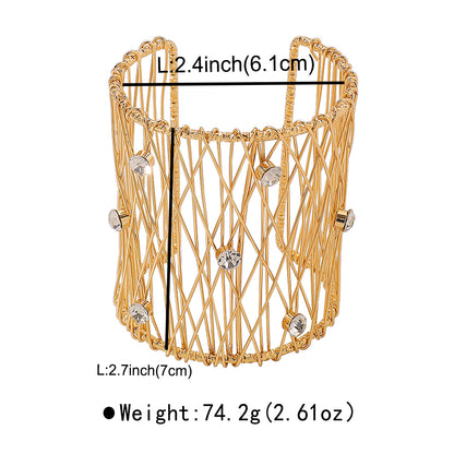 The Golden Cage Cutout Cuff