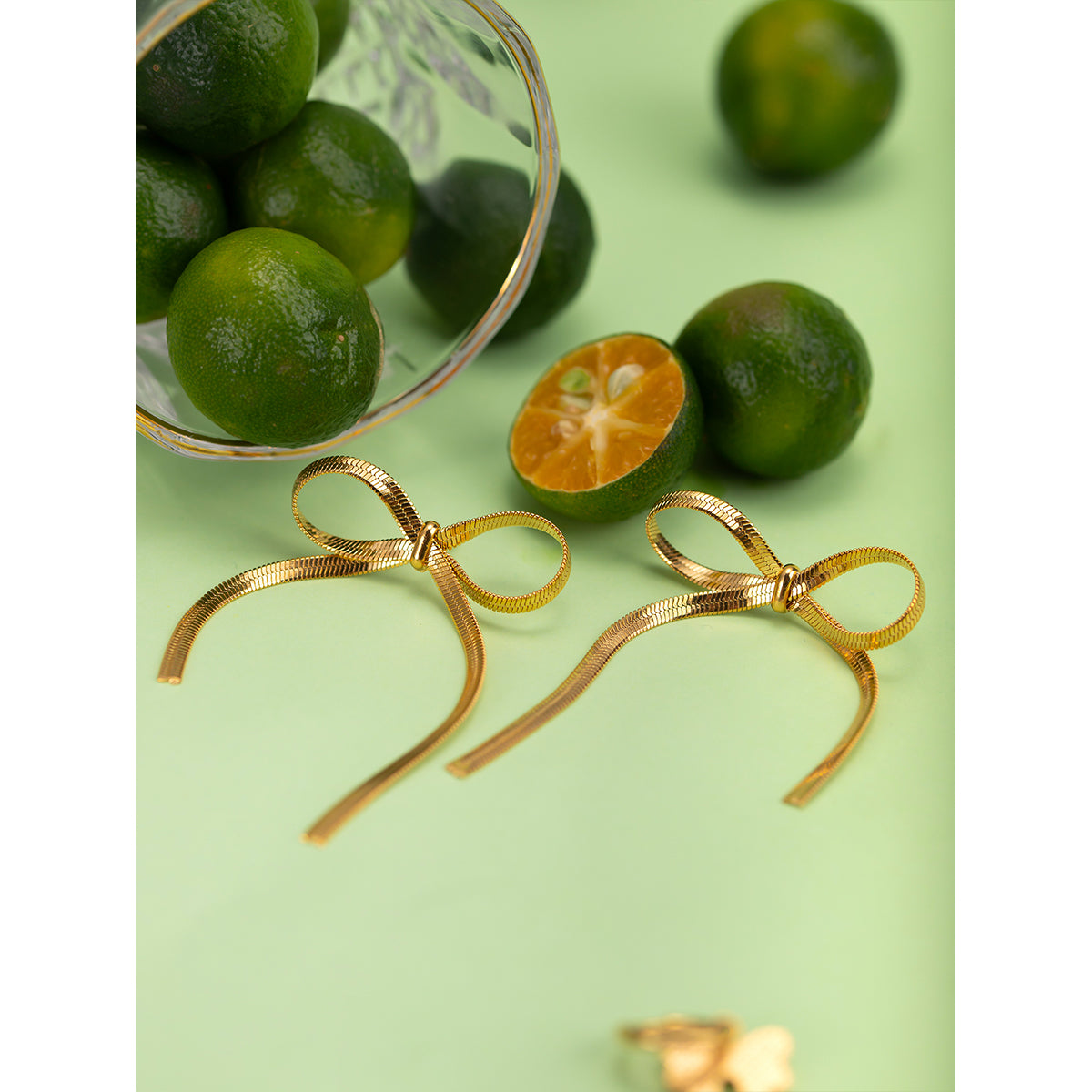 Ribbon Drop Earrings