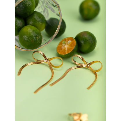 Ribbon Drop Earrings