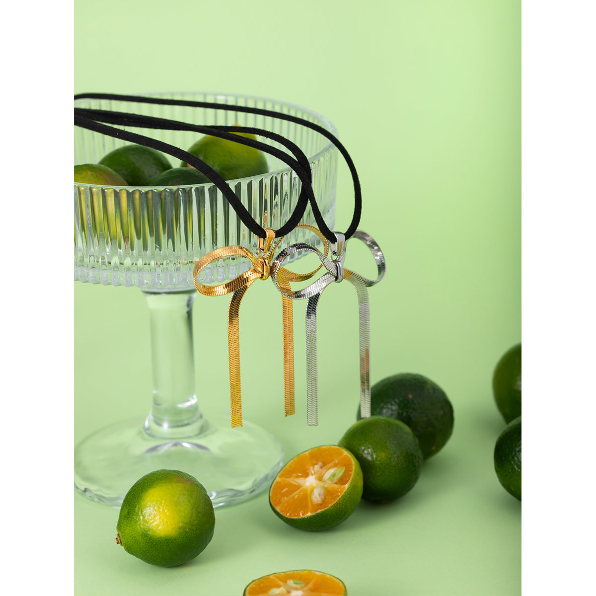 Ribbon Drop Earrings