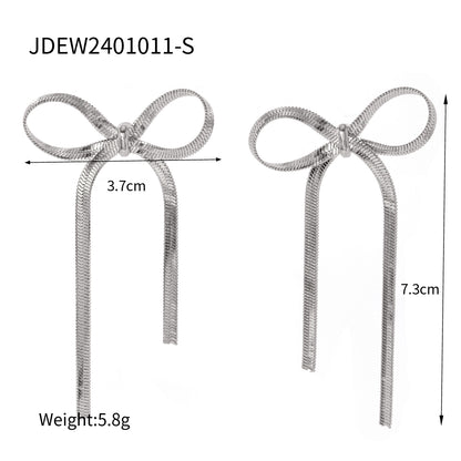 Ribbon Drop Earrings