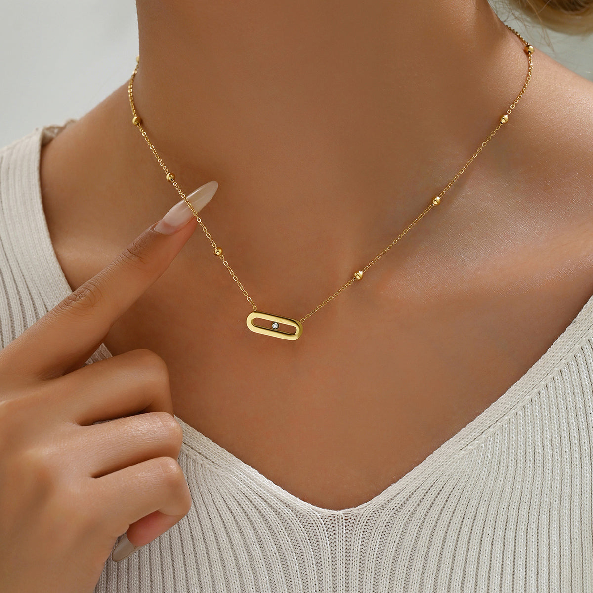 Lumière Rhinestone Necklace