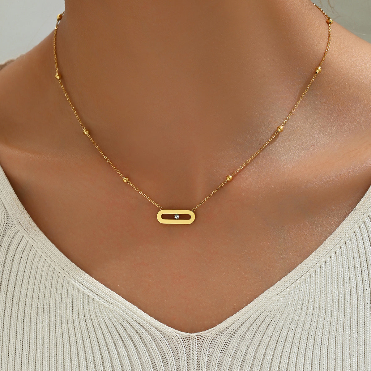 Lumière Rhinestone Necklace