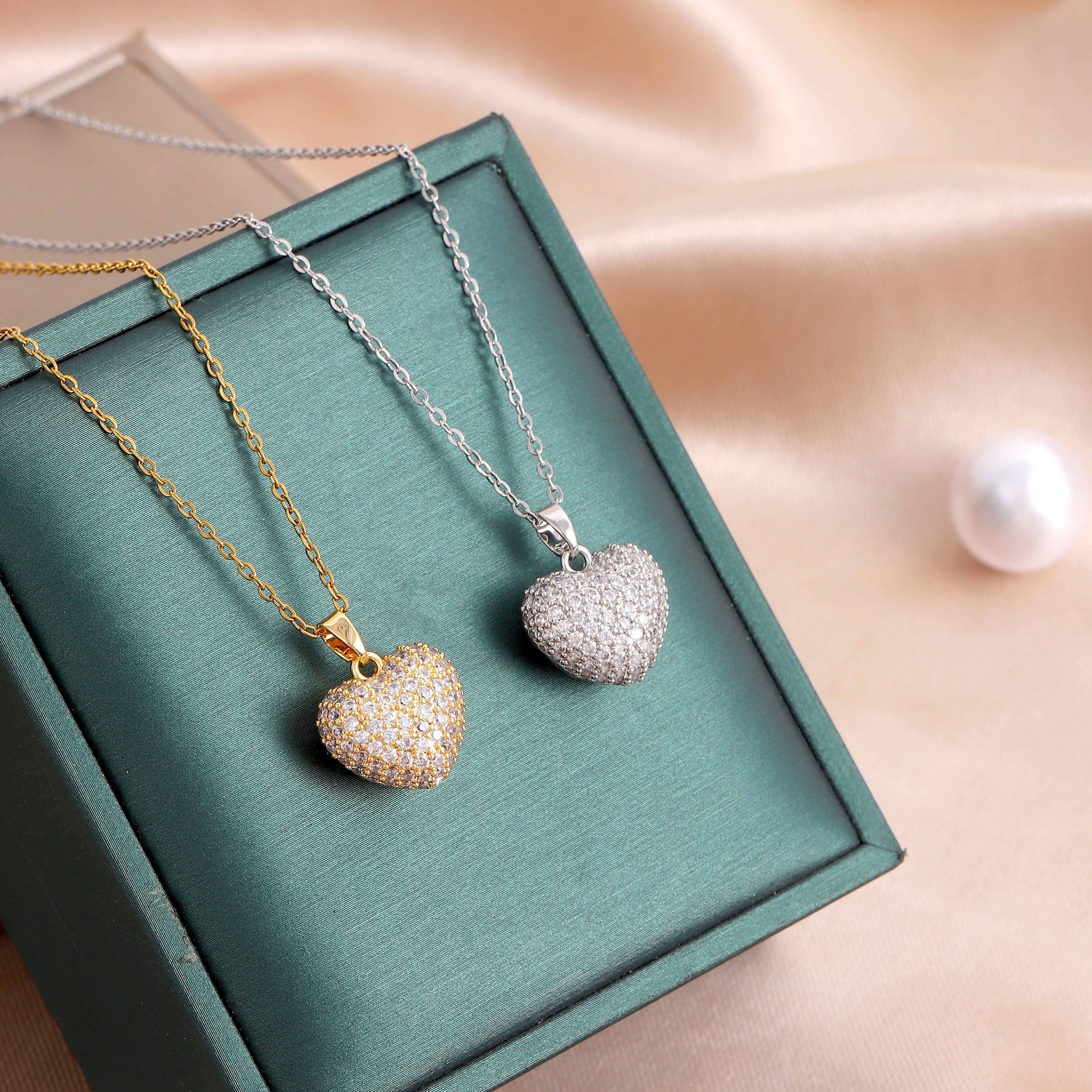 Sparkling Heart Necklace
