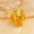 Textured Leaf Arm Cuff
