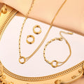 Gold Plated Round Hoops
