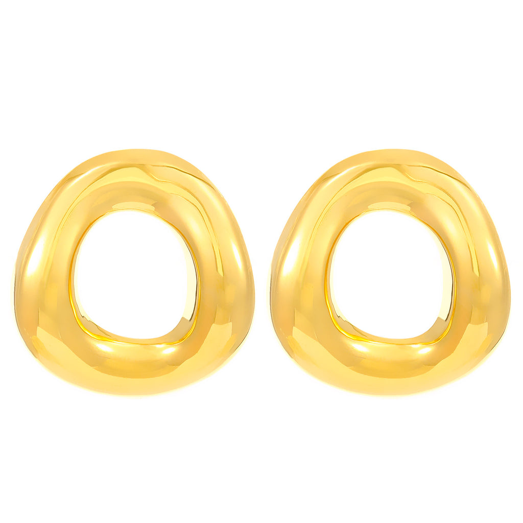 Luxe Triad Gold Earrings