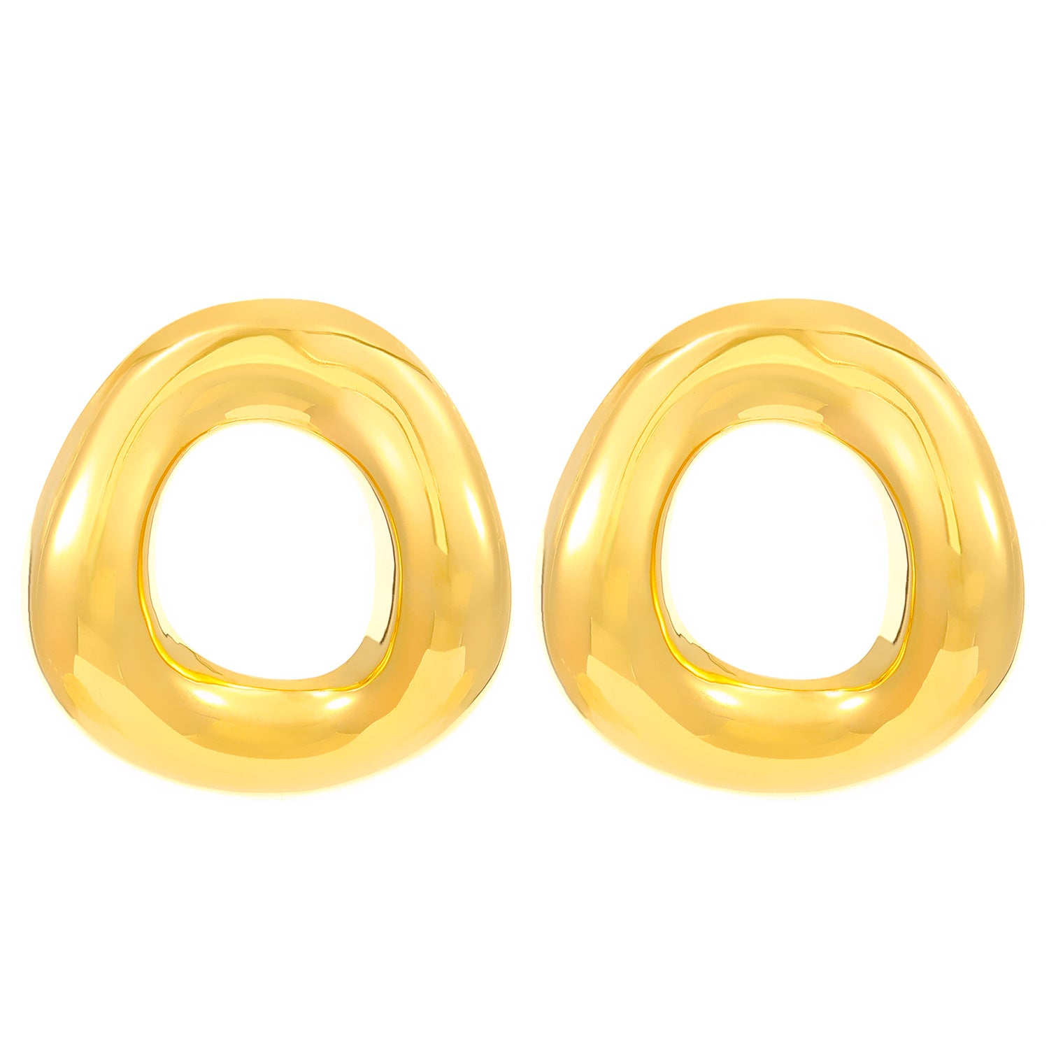 Luxe Triad Gold Earrings