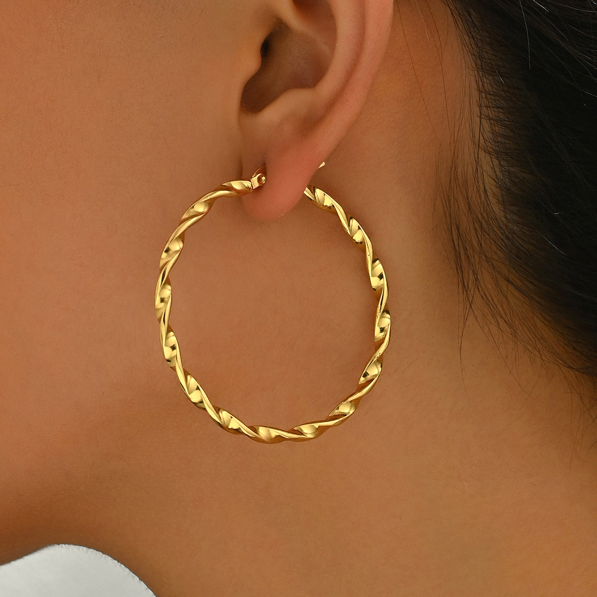 Vintage Twisted Hoops
