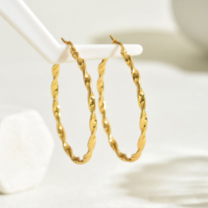 Vintage Twisted Hoops