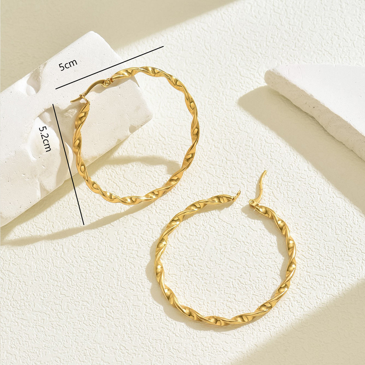 Vintage Twisted Hoops