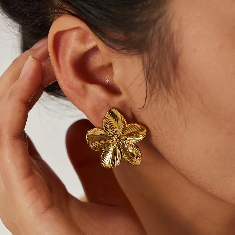 Floral Statement Ear Studs
