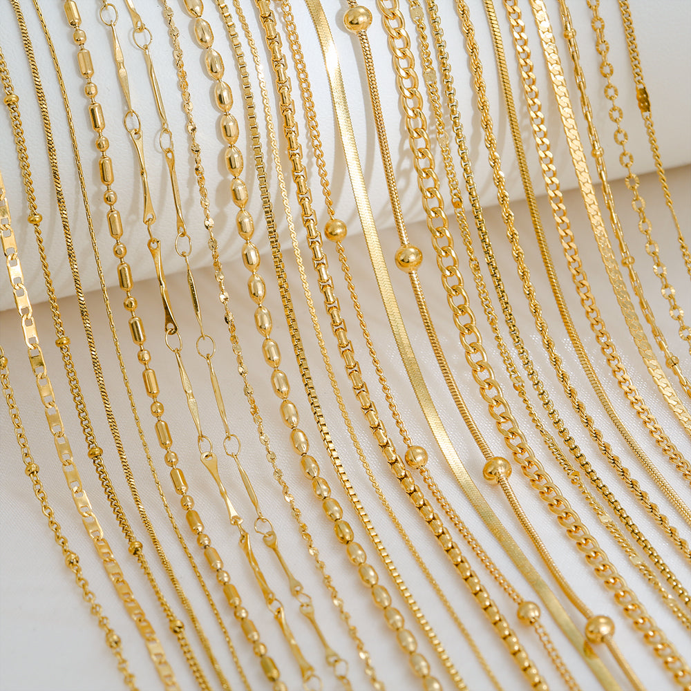 Gold Plated Beaded Grace Necklace