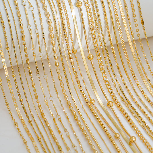 Gold Plated Beaded Grace Necklace
