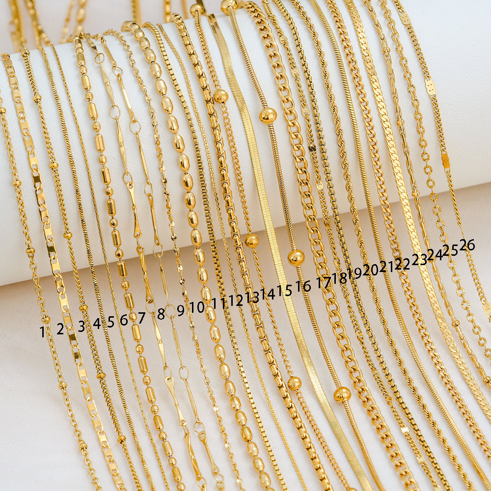 Gold Plated Beaded Grace Necklace